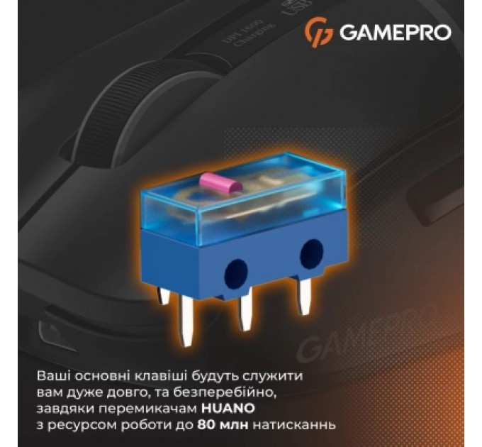 GamePro Мишка GamePro Genesis Ranker Wireless/Bluetooth/USB Black (GM012B)