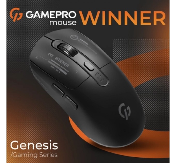 Мишка GamePro Genesis Winner Wireless/Bluetooth/USB Black (GM079B)