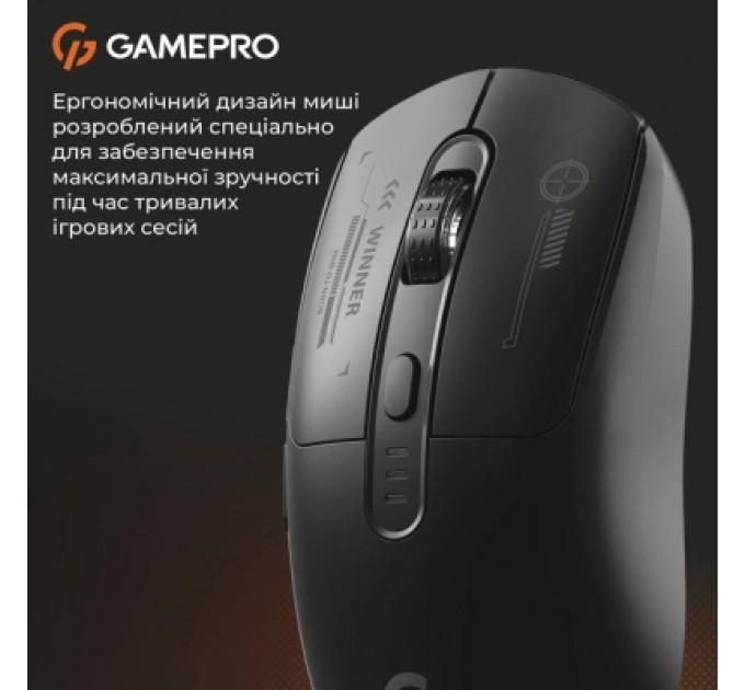 Мишка GamePro Genesis Winner Wireless/Bluetooth/USB Black (GM079B)