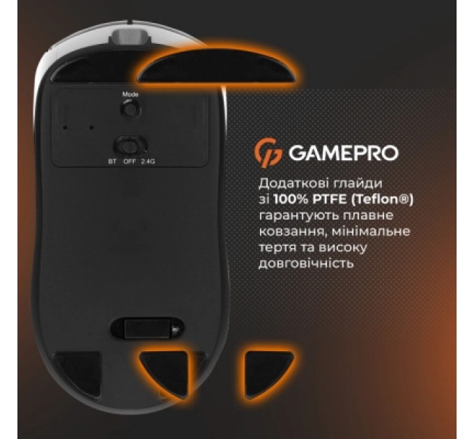 GamePro Мишка GamePro Genesis Winner Wireless/Bluetooth/USB White (GM079W)