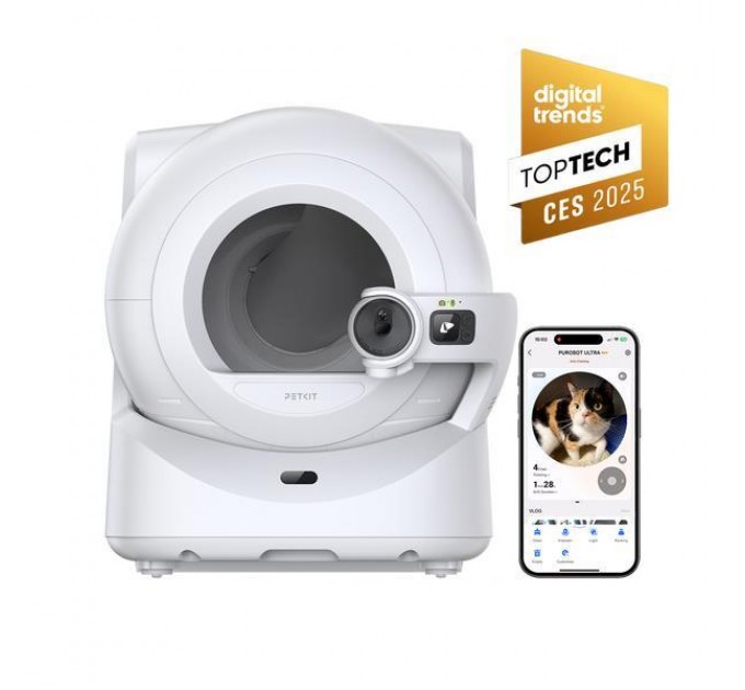 Petkit Смарт лоток PETKIT PUROBOT ULTRA with cam self-clean P9903