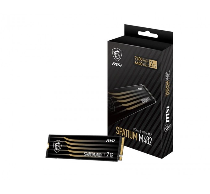 MSI Твердотільний запам’ятовувальний пристрій накопичувач (SSD) G4 M.2 NVME 2TB SPAT. M480 PRO S78-440Q600-P83 MSI