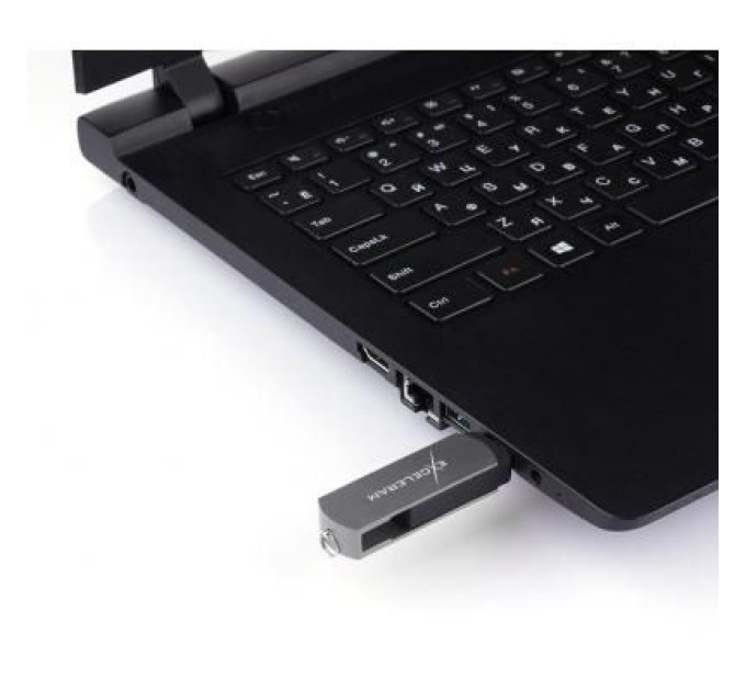 eXceleram USB флеш накопичувач eXceleram 128GB P2 Series Gray/Black USB 3.1 Gen 1 (EXP2U3GB128)