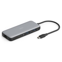 Док-станція USB-C, 8 портів, 2xHDMI, 3xUSB3.0, 1xRJ45, 1xSD, 1xMicroSD, 1xUSB-CPD  DA-70915 DIGITUS by ASSMANN