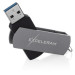 eXceleram USB флеш накопичувач eXceleram 128GB P2 Series Gray/Black USB 3.1 Gen 1 (EXP2U3GB128)