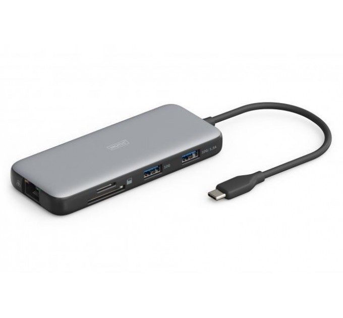 Док-станція USB-C, 7 портів, 1xHDMI, 3xUSB 3.2 Gen 2, 1xRJ45, 1xSD, 1xMicroSD, 1xPD DA-70914 DIGITUS by ASSMANN