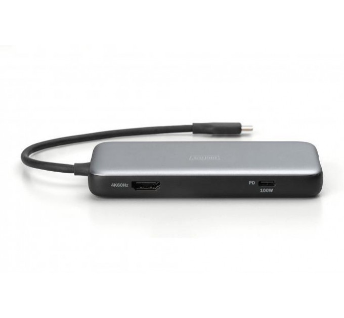 Док-станція USB-C, 7 портів, 1xHDMI, 3xUSB 3.2 Gen 2, 1xRJ45, 1xSD, 1xMicroSD, 1xPD DA-70914 DIGITUS by ASSMANN