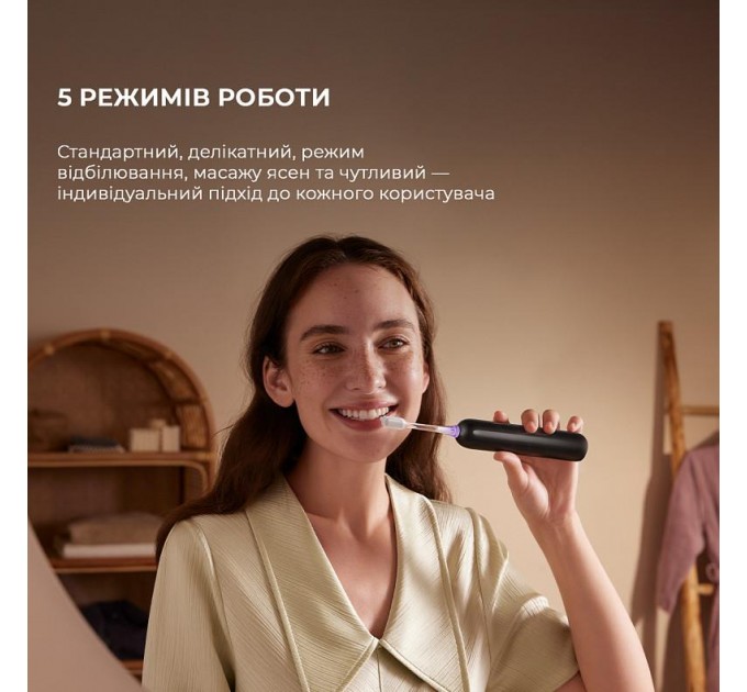 MOVA Електрична зубна щітка Mova Fresh Black (ATB13A-BK)