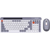 Комплект Maxxter KMS-WCM-03G-UA Wireless Gray/White (KMS-WCM-03G-UA)