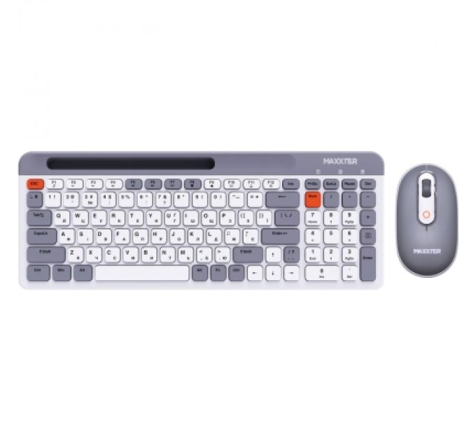 Комплект Maxxter KMS-WCM-03G-UA Wireless Gray/White (KMS-WCM-03G-UA)