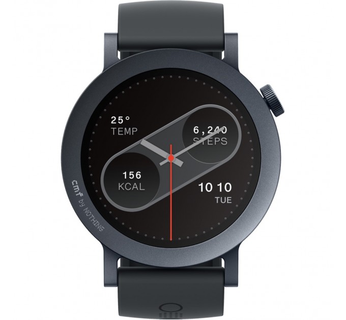 CMF_ Смарт-годинник CMF by Nothing Watch Pro 2 Dark Grey Metal with Liquid Silicone Strap_EU