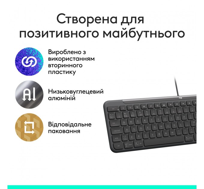 Logitech Клавіатура Logitech Signature Slim K620 for Business Graphite (920-013333)