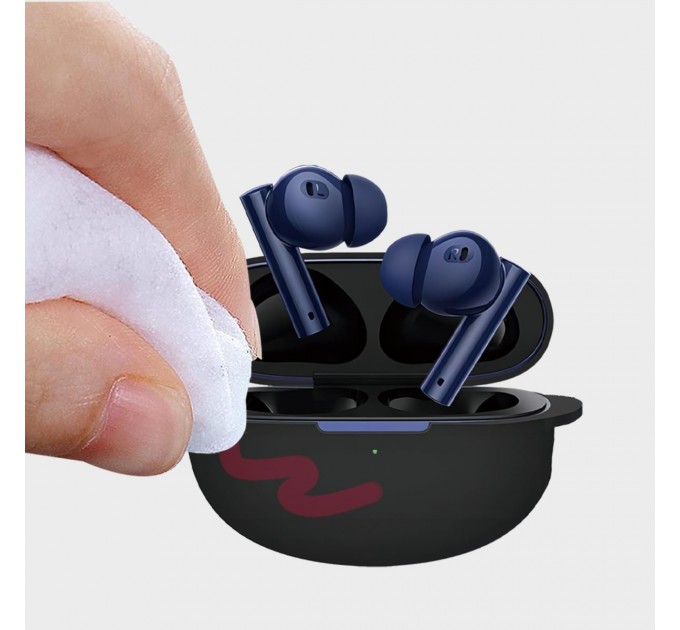 Чохол для навушників BeCover Silicon для Realme Buds Air 6 Pro Black (712018)