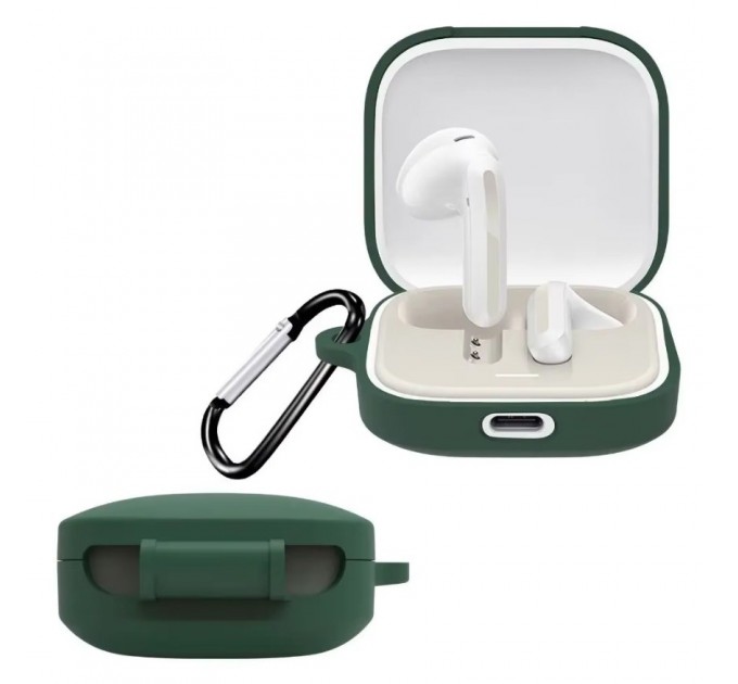BeCover Чохол для навушників BeCover Silicon для Xiaomi Redmi Buds 6 Active Dark Green (712014)