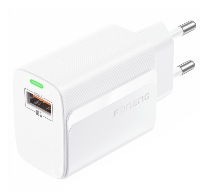 Foneng Зарядний пристрій Foneng EU64 (USBх3A) 18W White (EU64-CH-W)