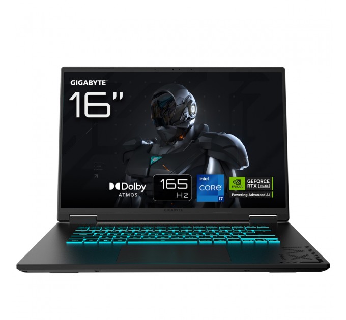 Ноутбук Gigabyte A16 (CVHI3UA864SD) Black Steel