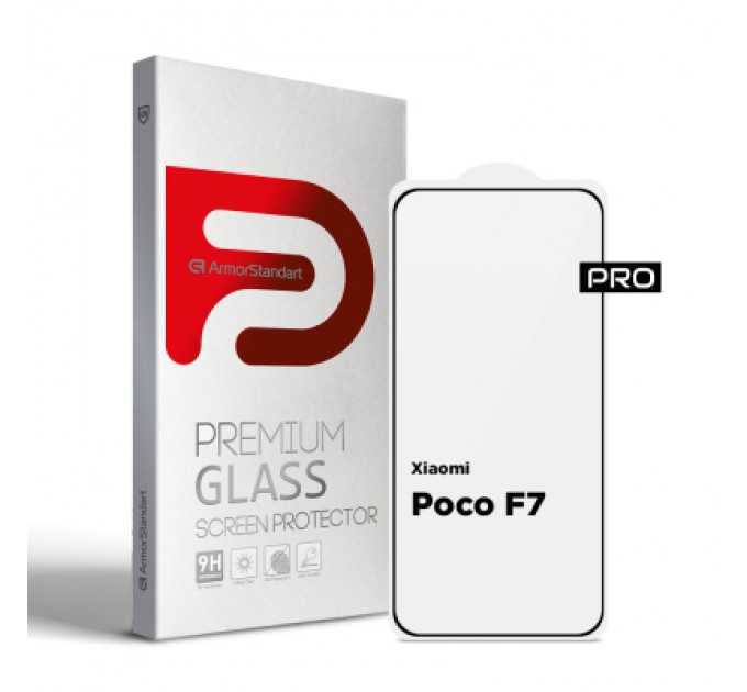Armorstandart Скло захисне Armorstandart Pro Xiaomi Poco F7 Black (ARM86943)