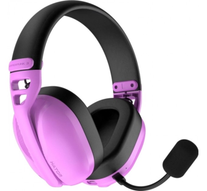 Навушники Hator Hyperpunk 3 Wireless Hi-Res SyncHUB connection Cyber Violet (ESH19)