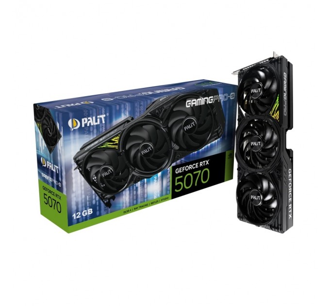 Palit Відеокарта GF RTX 5070 12GB GDDR7 GamingPro-S Palit (NE75070019K9-GB2050U)