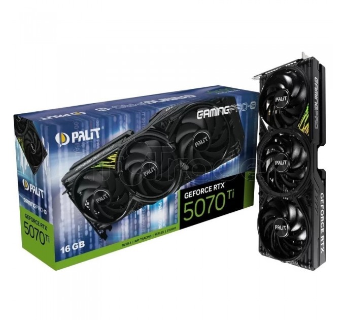 Palit Відеокарта GF RTX 5070 Ti 16GB GDDR7 GamingPro-S Palit (NE7507T019T2-GB2031U)