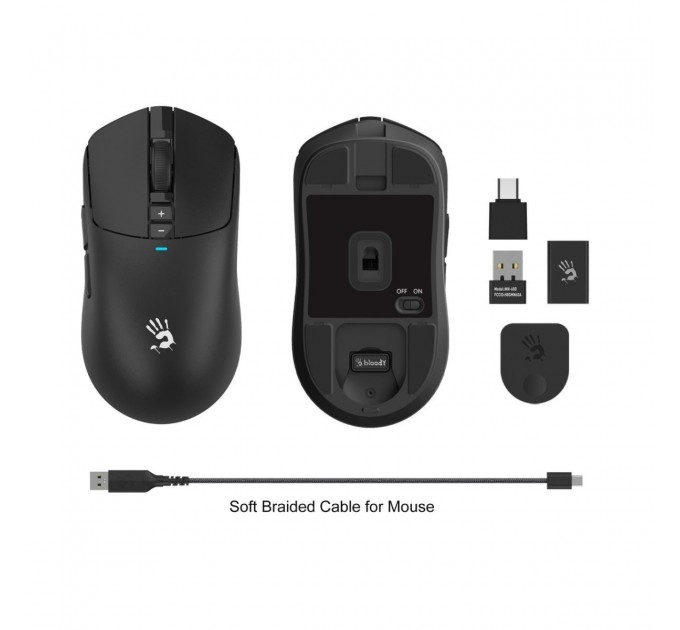 Миша бездротова Bloody R72 Pro Black
