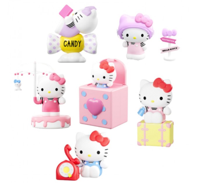 Pop Top Ігровий набір Pop Top Механічна іграшка-сюрприз Hello Kitty – Милий сигнал (24MDL-002)