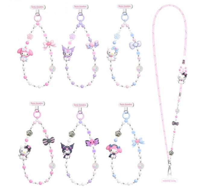 Pop Top Ігровий набір Pop Top Ланцюжок для телефону Hello Kitty та друзі – Милий стиль в асортименті (25SM-008)