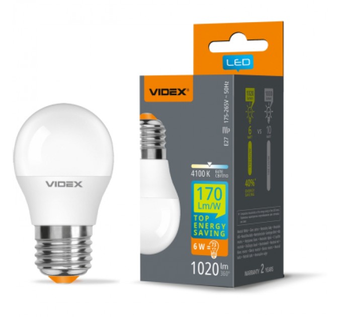 Videx Лампочка Videx VL-G45h-06274