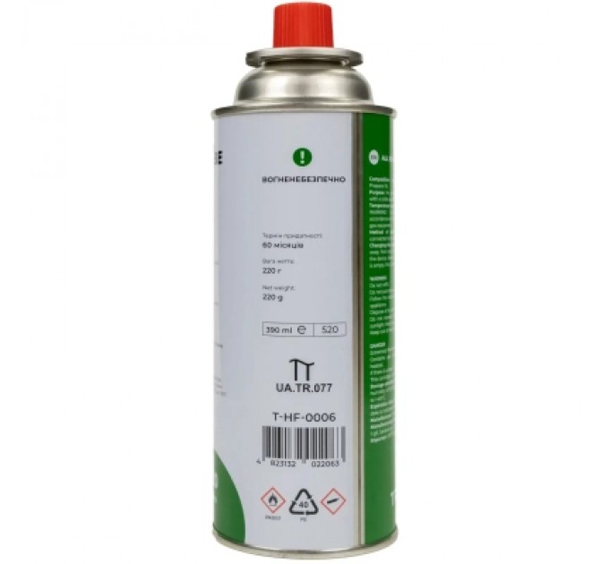 Газовий балон Tribe 220 г цангове з'єднання (T-HF-0006)