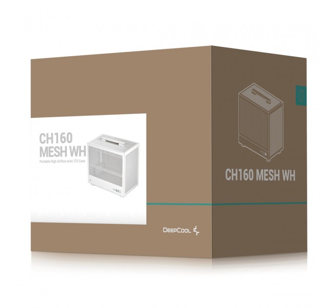 Deepcool Корпус DeepCool CH160 Mesh White (R-CH160-WHNMI0-G-1) без БЖ