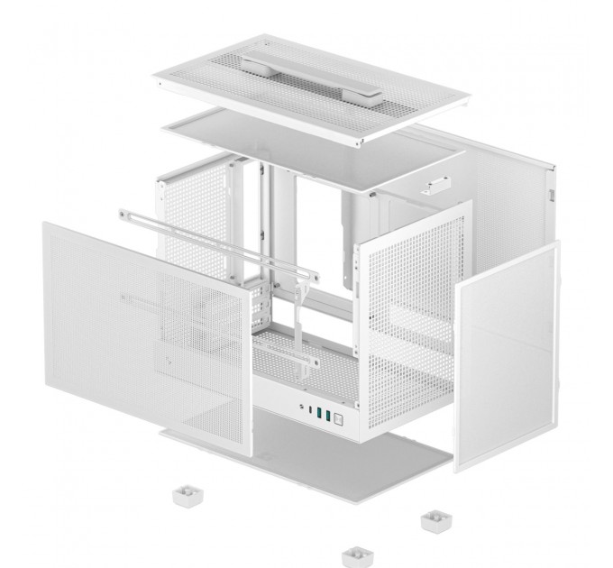 Deepcool Корпус DeepCool CH160 Mesh White (R-CH160-WHNMI0-G-1) без БЖ