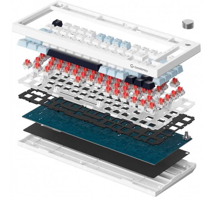 Клавіатура GamePro Genesis Warden MK160BL White