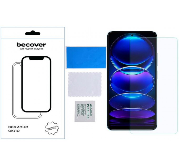 BeCover Захисне скло BeCover для Xiaomi Redmi Note 12 4G/Note 12 5G/Poco X5 5G Crystal Clear Glass 3D (709254)