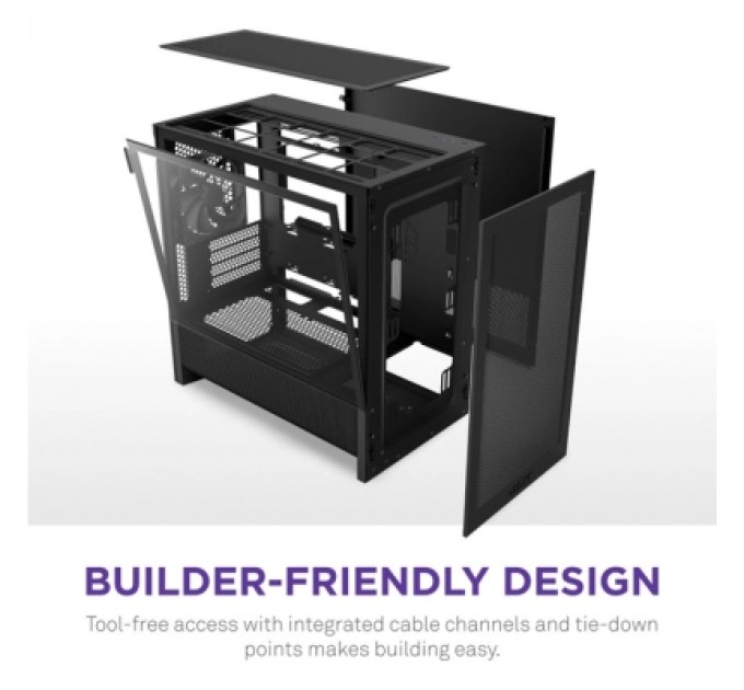 Корпус NZXT H3 Flow All Black (CC-H31FB-01)