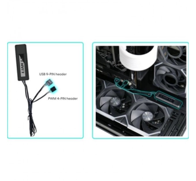 Контроллер вентилятора Lian Li Wireless Controller, White (G89.RF-T-W.01)