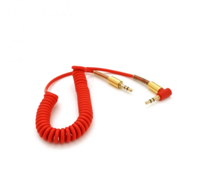 Кабель мультимедійний 3.5mm M to 3.5mm M 1.5m 90° corner red Voltronic (YT-AUXSGJ(M)/(M)-1.5-R)
