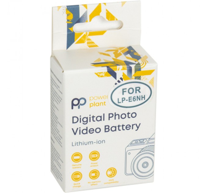 PowerPlant Акумулятор до фото/відео PowerPlant Canon LP-E6NH 2250mAh (CB970551)