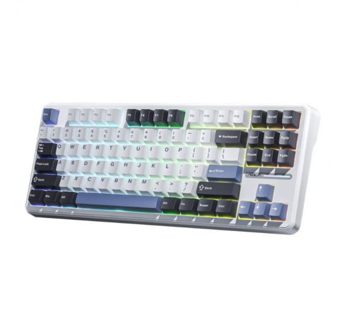 Aula Клавіатура Aula F87 Gasket Greywood V3 Wireless/Bluetooth/USB UA White (6948391208602)