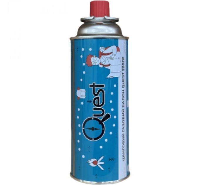 Quest Газовий балон Quest 220 г цангове з'єднання (Q-G220)