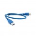 Voltronic Дата кабель USB 3.0 AM/AM 0.6m Blue Voltronic (YT-3.0AM+AM-0.6)