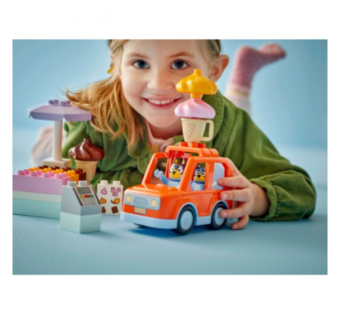 LEGO Конструктор LEGO DUPLO Bluey Подорож із морозивом із Блуї (10458)