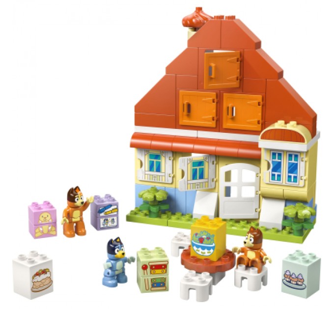 LEGO Конструктор LEGO DUPLO Bluey Родинний дім Блуї із грою на запам'ятовування (10459)