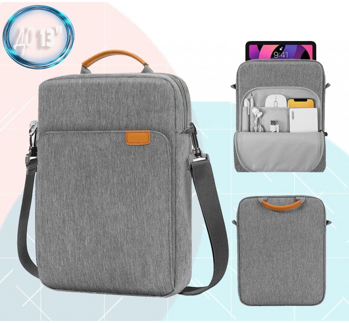Сумка для ноутбука/планшета BeCover 13" Gray (711862)