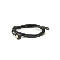 Кабель мультимедійний HDMI M to HDMI M 1.5m V1.4 90° corner black Merlion (YT-HDMI(M)/(M)HS-1.5m-90°)