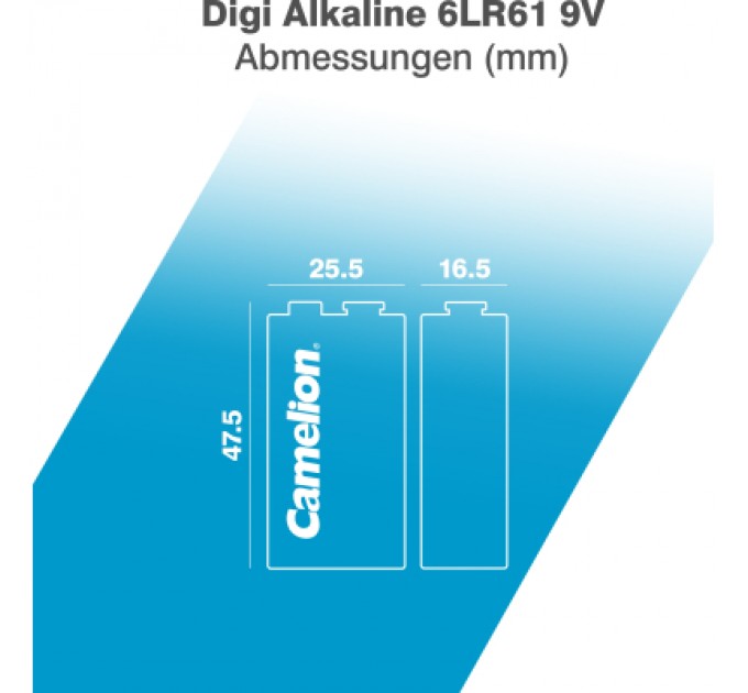 Camelion Батарейка Camelion Крона 6LR61 9V Digi Alkaline * 1 (6LR61-BP1DG)