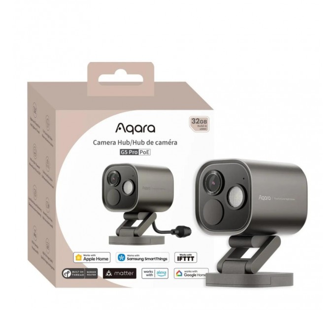 Камера Хаб G5 Pro (PoE) CH-C03D сіра Aqara