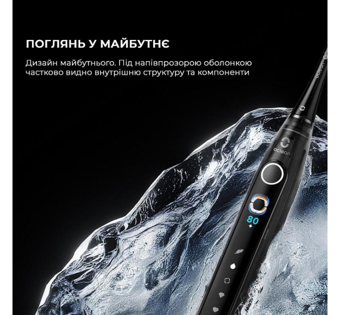 Oclean Електрична зубна щітка Oclean X Pro 20 S Duo Set White+Black