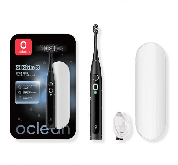 Oclean Електрична зубна щітка Oclean X Kids Set Electric Toothbrush Black