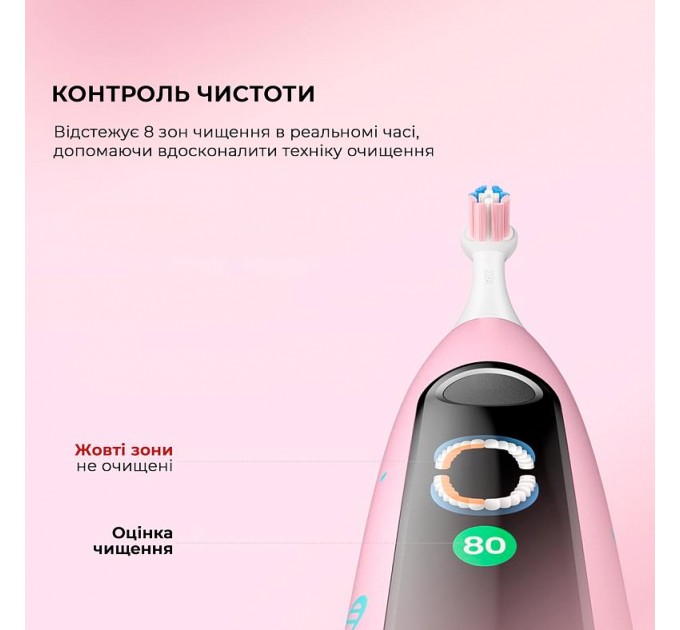 Oclean Електрична зубна щітка Oclean X Kids Set Electric Toothbrush Pink