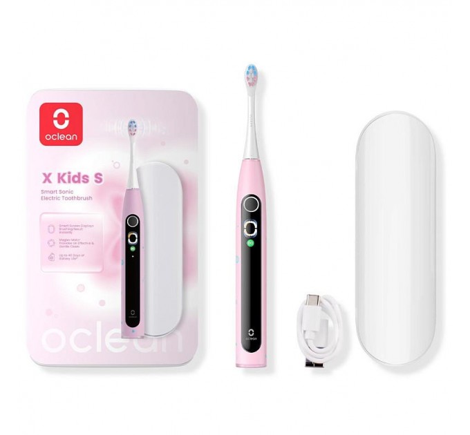 Oclean Електрична зубна щітка Oclean X Kids Set Electric Toothbrush Pink